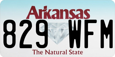 AR license plate 829WFM