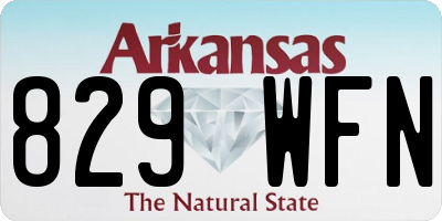 AR license plate 829WFN