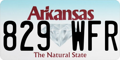 AR license plate 829WFR
