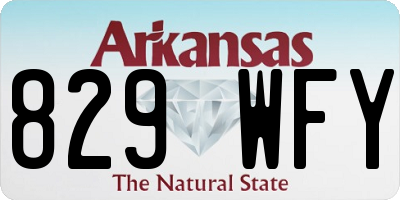 AR license plate 829WFY