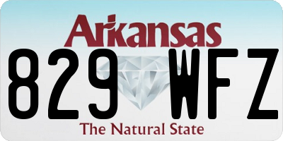 AR license plate 829WFZ