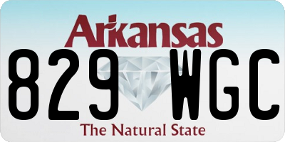 AR license plate 829WGC