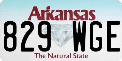 AR license plate 829WGE