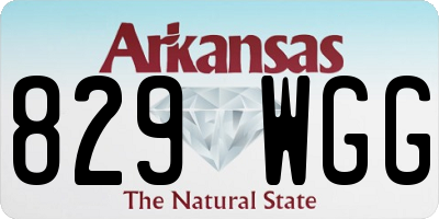 AR license plate 829WGG