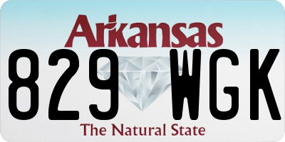 AR license plate 829WGK