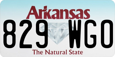 AR license plate 829WGO