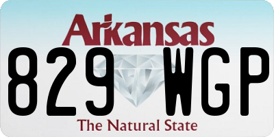 AR license plate 829WGP