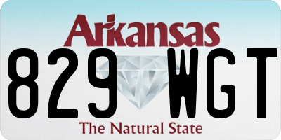 AR license plate 829WGT