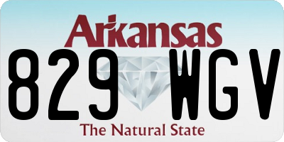 AR license plate 829WGV