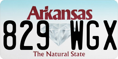 AR license plate 829WGX