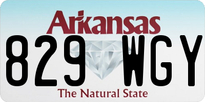 AR license plate 829WGY