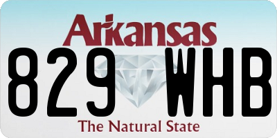 AR license plate 829WHB