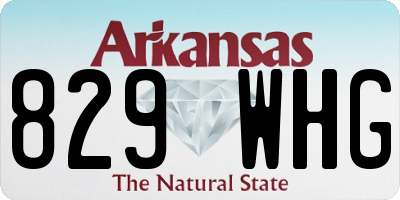 AR license plate 829WHG
