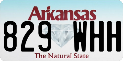 AR license plate 829WHH