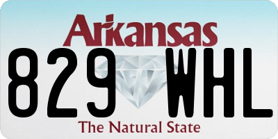 AR license plate 829WHL