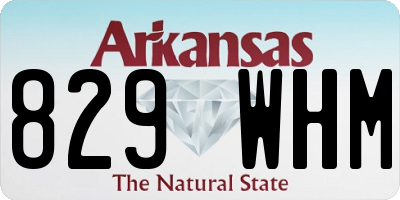 AR license plate 829WHM