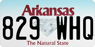 AR license plate 829WHQ