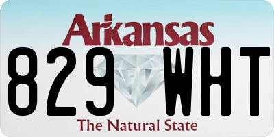 AR license plate 829WHT