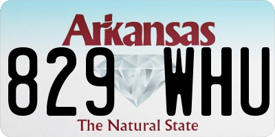 AR license plate 829WHU