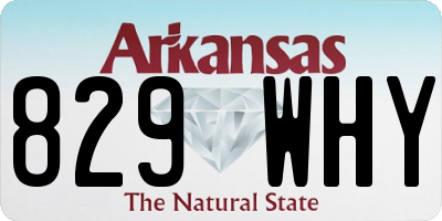AR license plate 829WHY