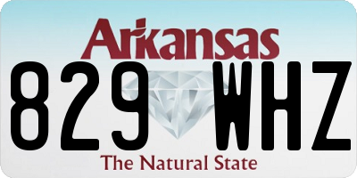 AR license plate 829WHZ
