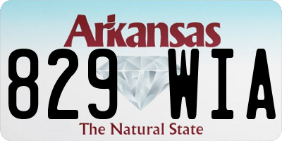 AR license plate 829WIA