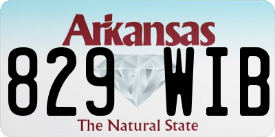 AR license plate 829WIB
