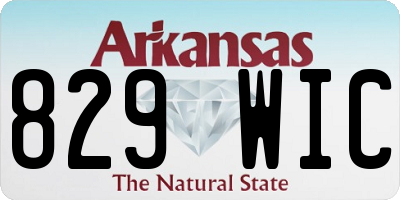 AR license plate 829WIC