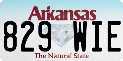 AR license plate 829WIE
