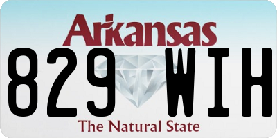 AR license plate 829WIH