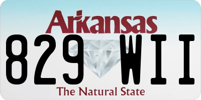 AR license plate 829WII