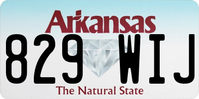AR license plate 829WIJ