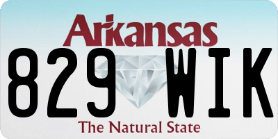 AR license plate 829WIK