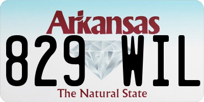 AR license plate 829WIL