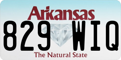 AR license plate 829WIQ
