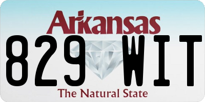 AR license plate 829WIT
