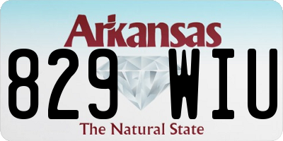 AR license plate 829WIU