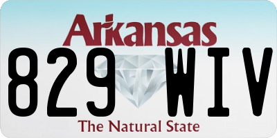 AR license plate 829WIV