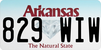 AR license plate 829WIW