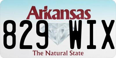 AR license plate 829WIX