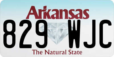 AR license plate 829WJC