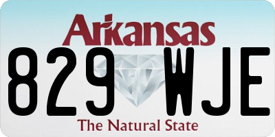 AR license plate 829WJE