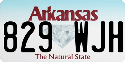 AR license plate 829WJH