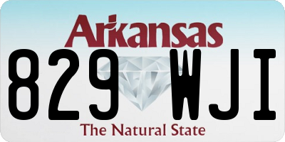 AR license plate 829WJI