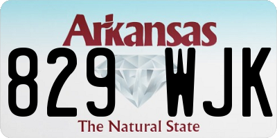 AR license plate 829WJK