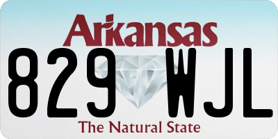 AR license plate 829WJL