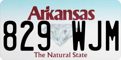 AR license plate 829WJM