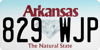 AR license plate 829WJP