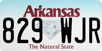 AR license plate 829WJR