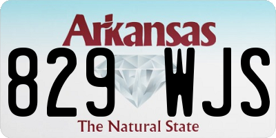 AR license plate 829WJS
